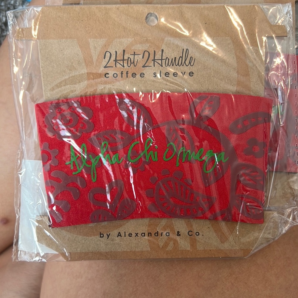 Alpha Chi Omega Coffee Sleeve